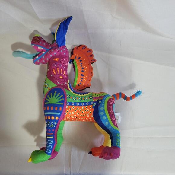 Disney Store Pixar Coco Dante Dog Alebrije Rainbow Plush Spirit Day Of The Dead - Picture 7 of 8